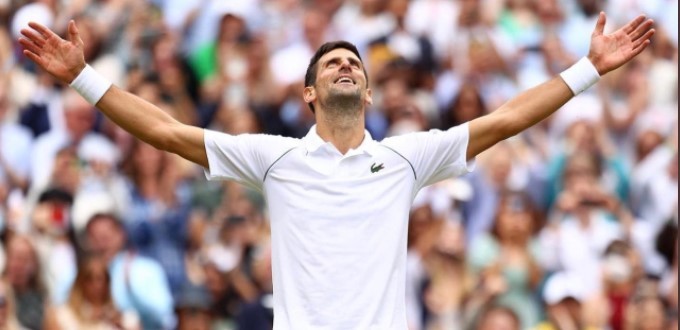 Gritty World No.1 Djokovic scores a hat-trick at Wimbledon 2021