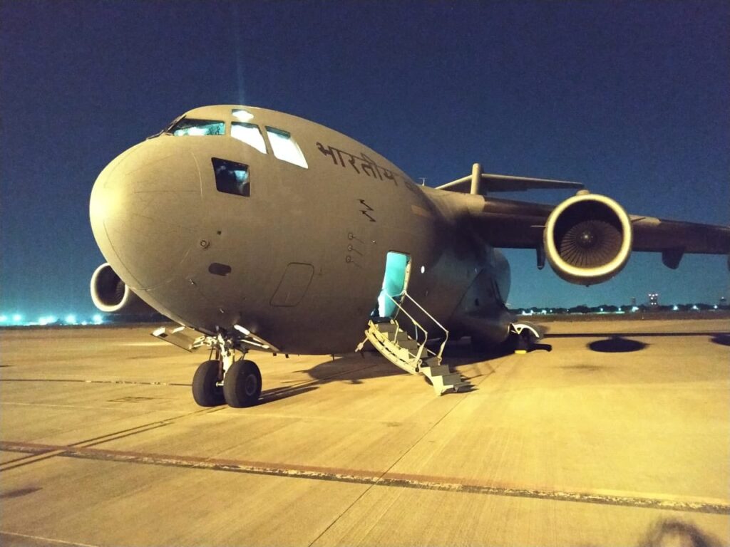 Indian Envoys from Kabul safely lands in India with their families