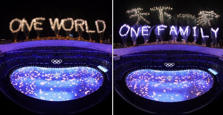 Beijing Olympics Spectacular Ending with a Message - One World , One Family