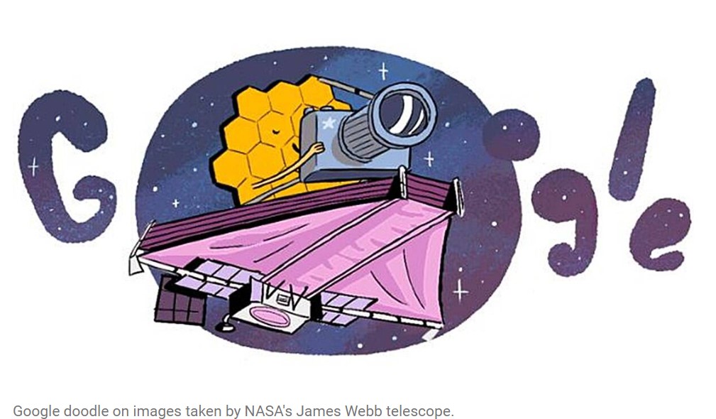Google Doodle Hails NASA's Photographs of the Unexplored Universe