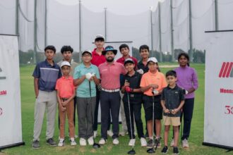 Aman Raj at Meenakshi Golfing Clinic